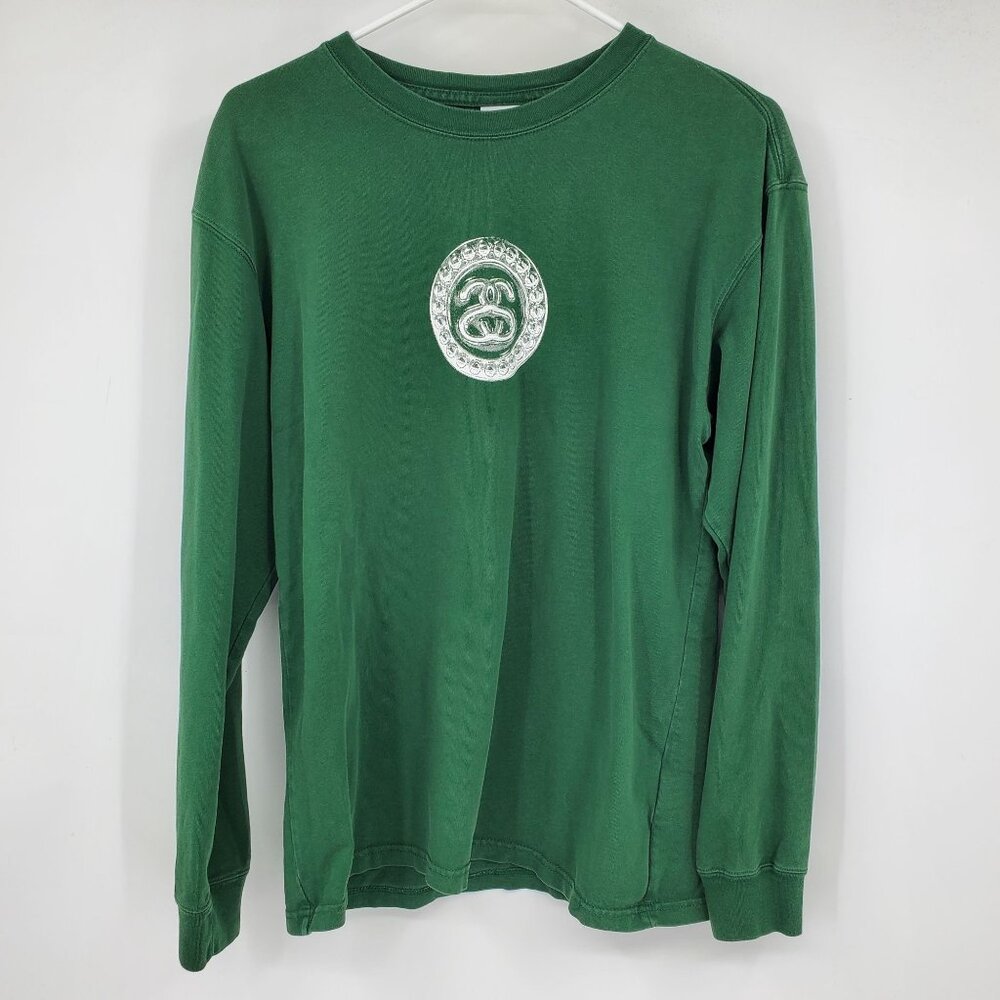 Nike x Stussy‎ SS Link Long Sleeve Men's Pullover Crewneck Tee Shirt Small